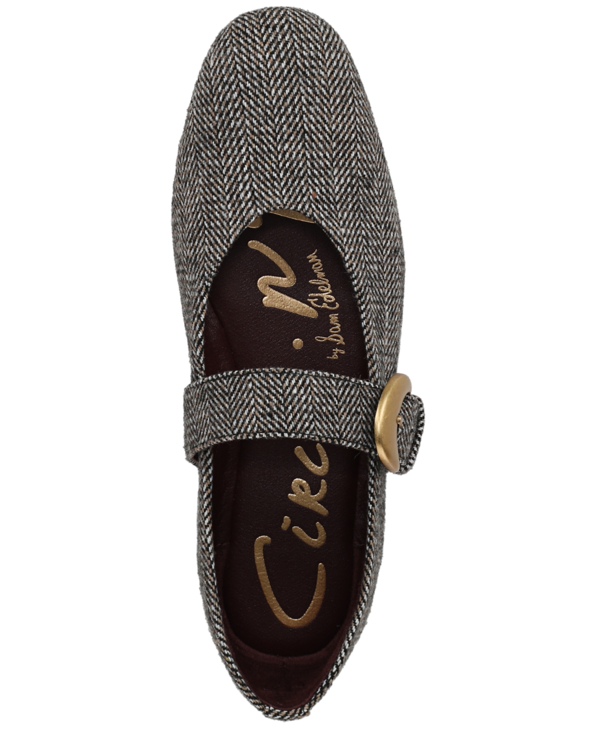 Circus Ny By Sam Edelman Bella Herringbone Mary Jane Flat In Gray