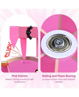 WinSpin 12" Pink Angel Prize Wheel Tabletop Spinning 8 Slots Party Events Club