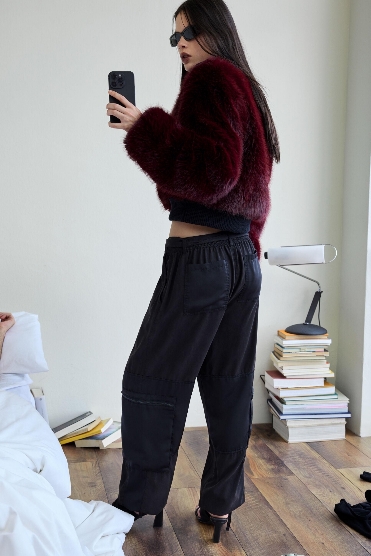 Desigual Women's Raspberry fur jacket