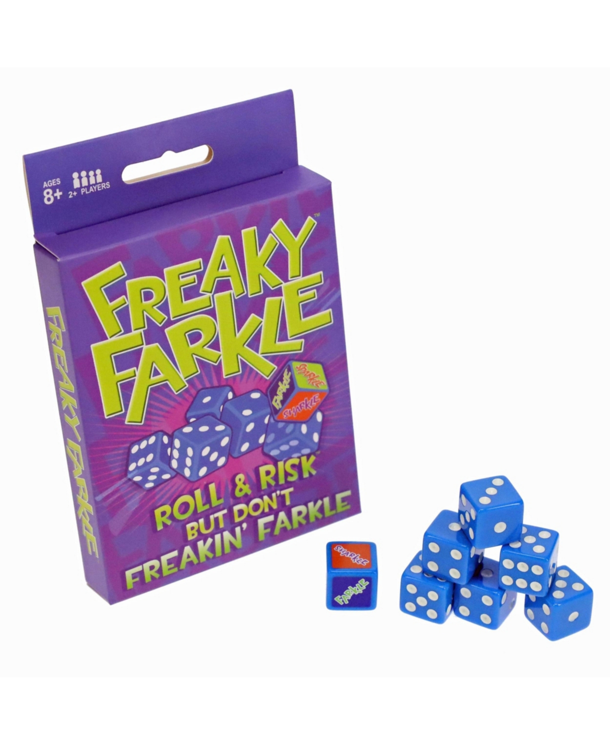Tdc Games Freaky Farkle Dice Game, Great for Party Favors, Family Games, Stocking Stuffer, Travel Games, and Camping Games, Dice Games for Adults