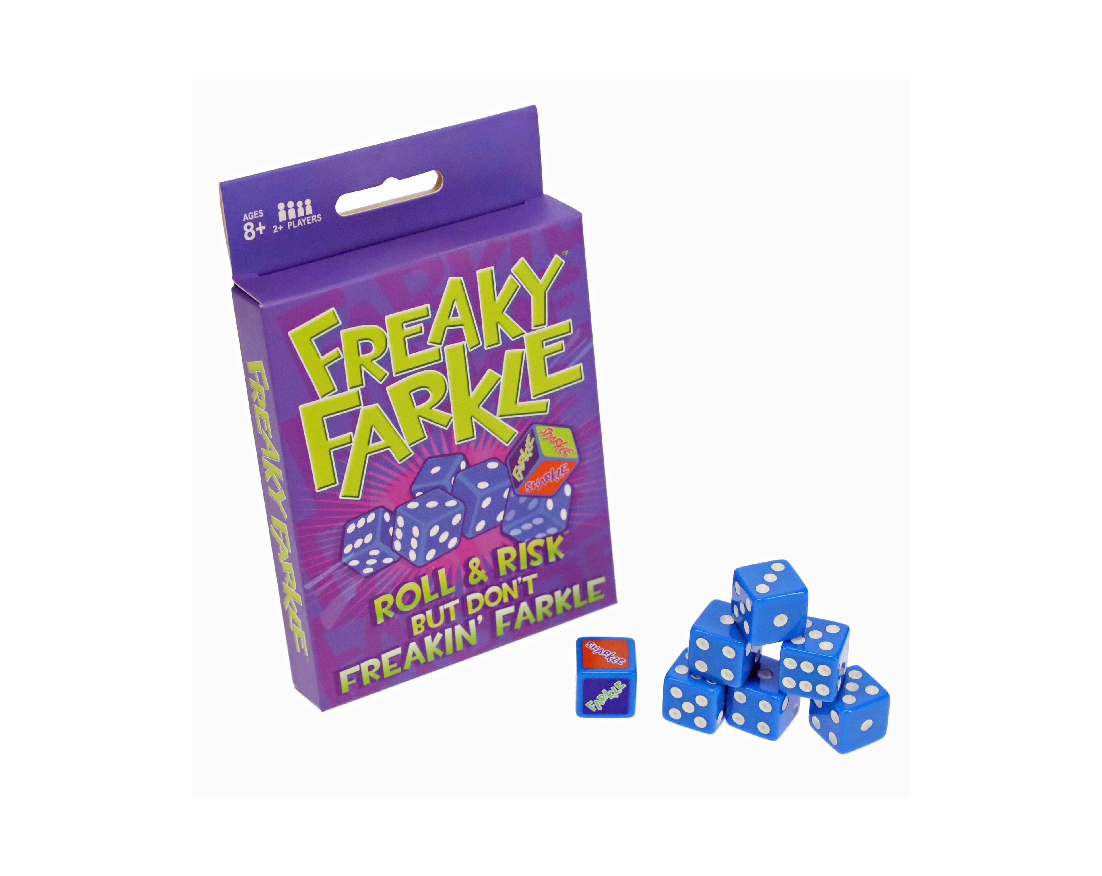 Tdc Games Freaky Farkle Dice Game, Great for Party Favors, Family Games, Stocking Stuffer, Travel Games, and Camping Games, Dice Games for Adults
