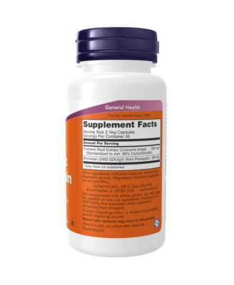 Tumeric & Bromelain ,90 Vcaps