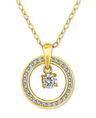 Giani Bernini - Cubic Zirconia Star Small Hoop Earrings, 0.75", Exclusively at Macy's