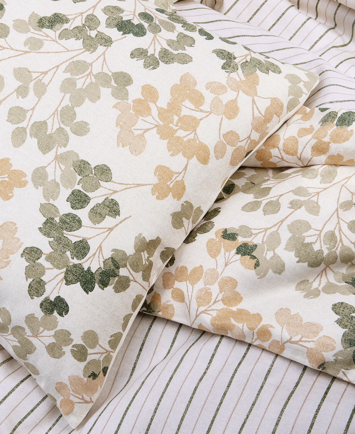 Charter Club Alder Leaves 3-pc. Duvet Set, Full/queen, Macy's Exclusive In Multi