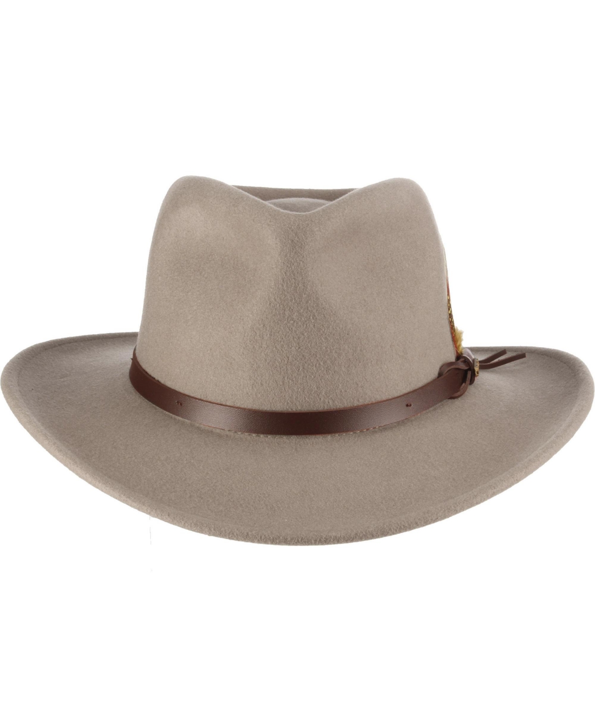 Scala Men's Crushable Felt Outback Hat In Gray