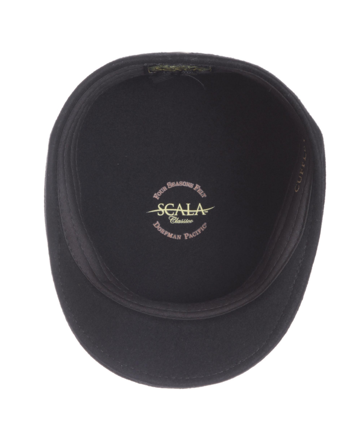 Scala Men's Crushable Felt Ascot Hat In Black