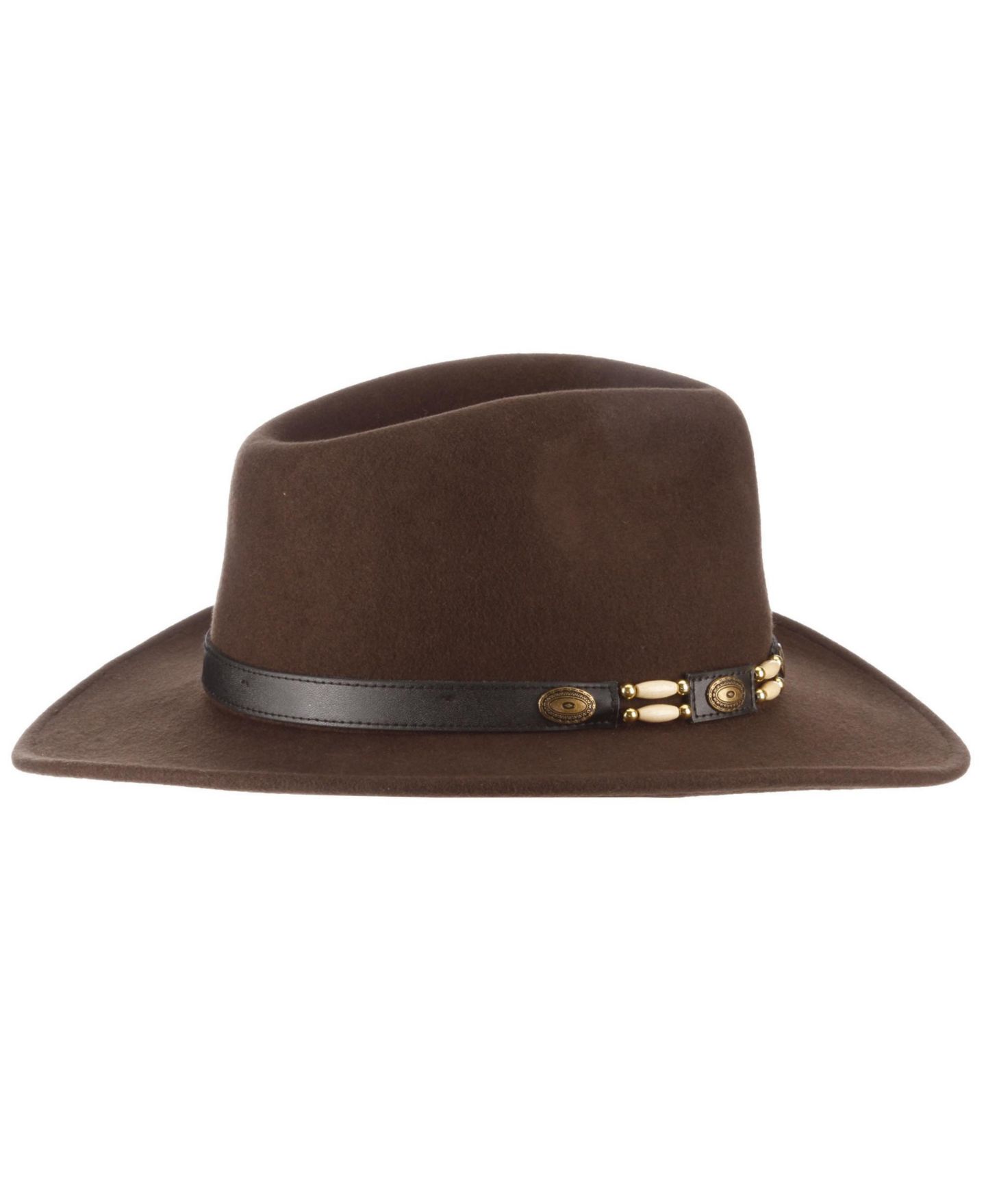 Мужской головной убор Scala Crush Wool Felt Tracker Hat, цвет: Оливковый — фото 2