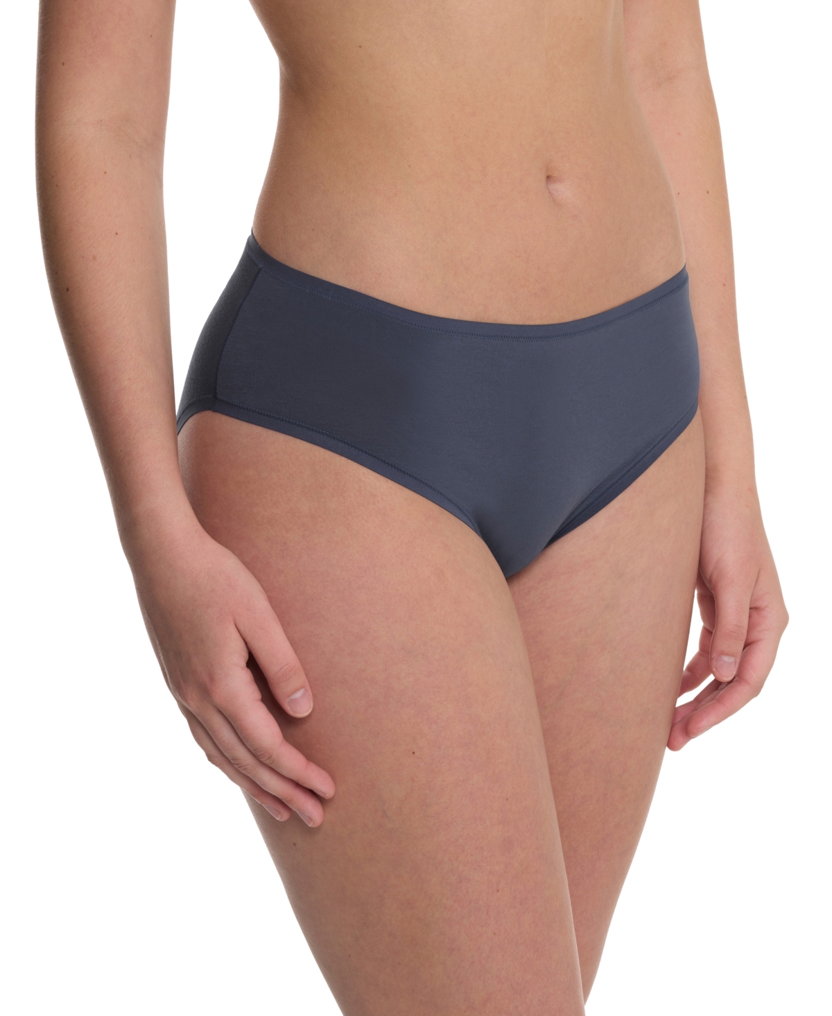 Natori Bliss Bare Cotton Hipster Briefs In Blue