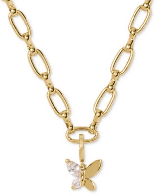 Gold-Tone One In A Million Social Butterfly Charm