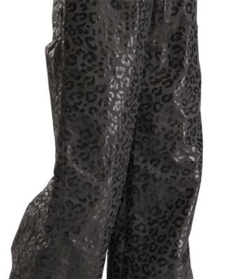 x Angel Reese Women's Metallic Animal-Print Pants