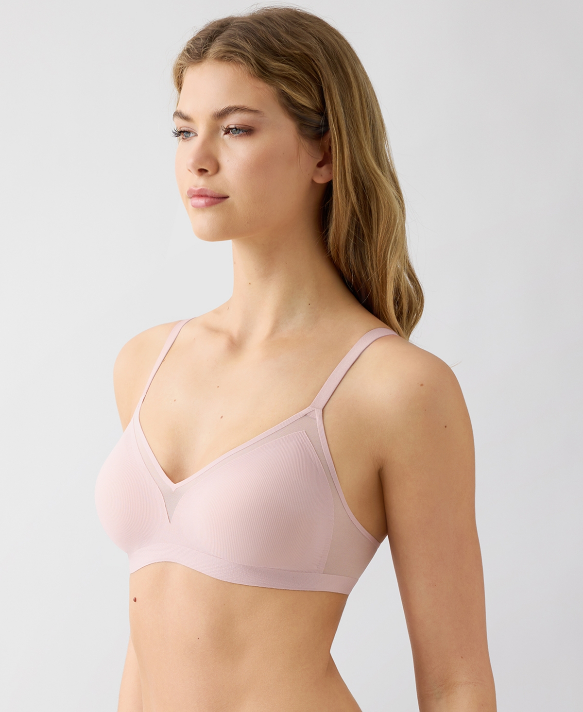 B.tempt'd By Wacoal Women's B.wowd Modern Wire-free Bralette 952687 In Pink