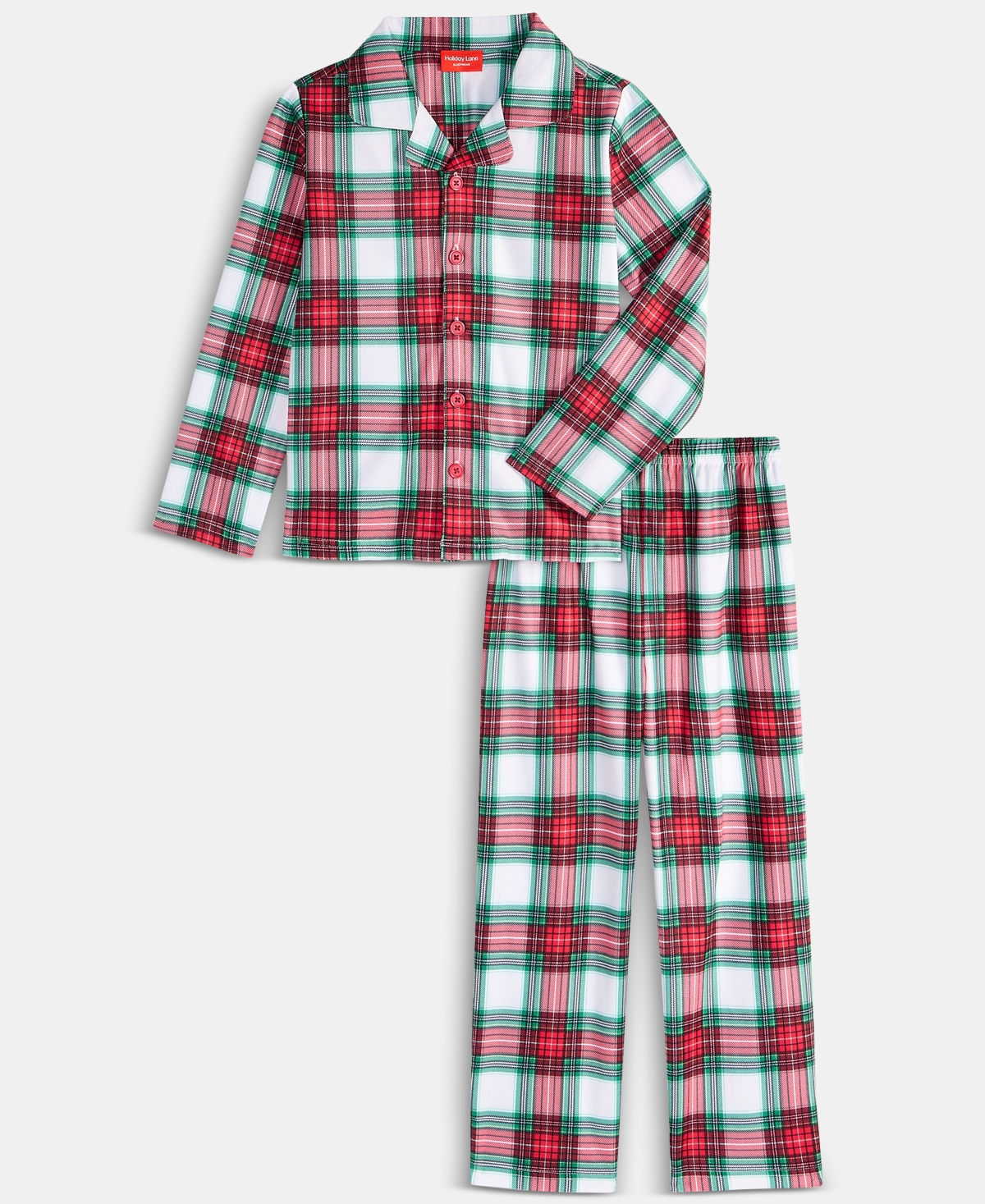 Holiday Lane Kids 2T-16 Merry Plaid Pajama Set, Macy's Exclusive