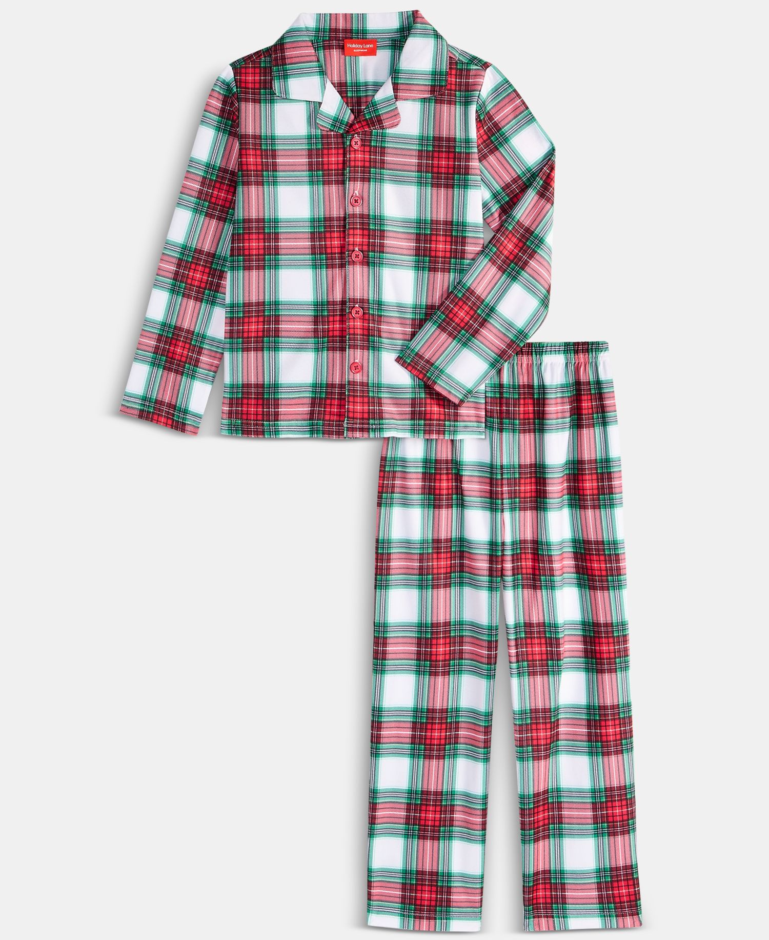 Kids 2T-16 Merry Plaid Pajama Set