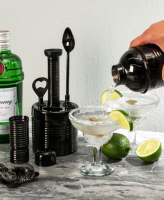 Textured Metal Barware, Set of 7