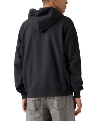 Men's Relaxed Fit Cropped Full-Zip Hoodie