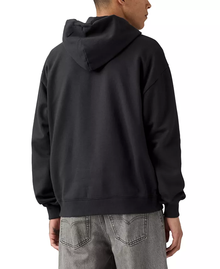 Men's Relaxed Fit Cropped Full-Zip Hoodie - thumbnail 2