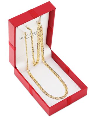 Lightweight Polished Mariner Link 26" Chain Necklace (5.5MM) in 14k Gold