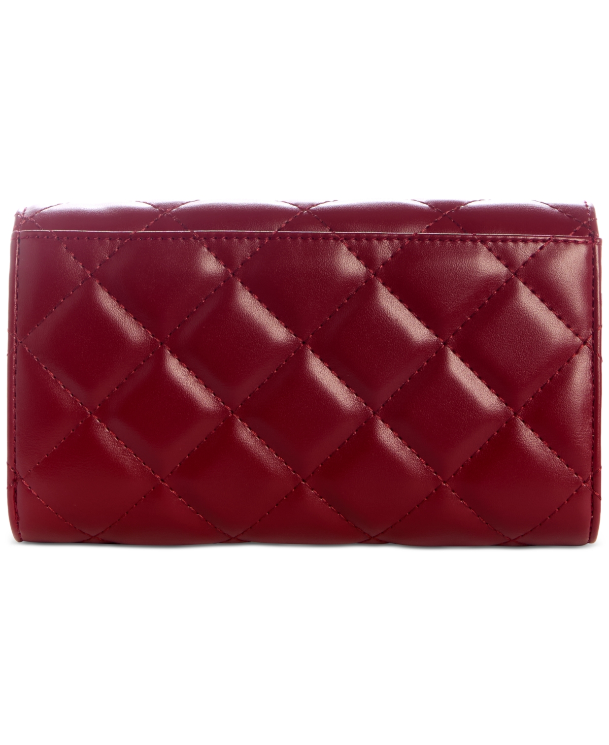 Guess Tinsley Quilted Phone Organizer Wristlet In Red