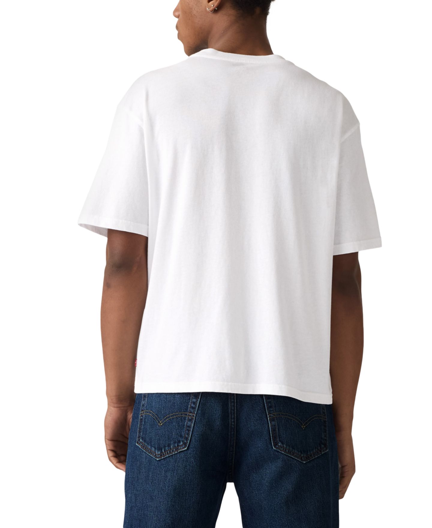 Мужская футболка Levi's Lockwood Practice Relaxed Fit Short Sleeve Crewneck Logo Graphic, цвет: 2h Белый — фото 2