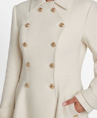 Women's Double-Breasted Skirted Coat
