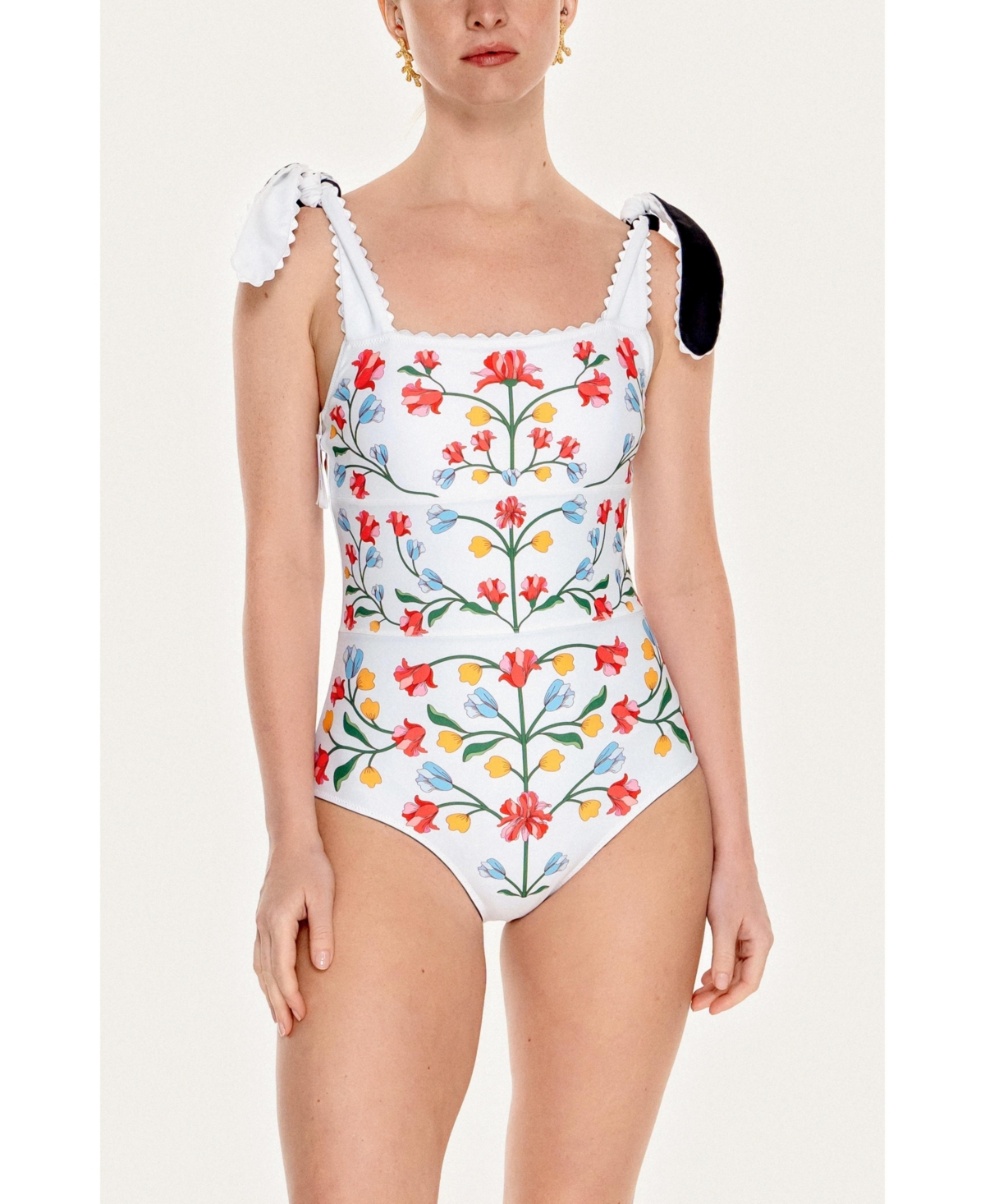 Jessie Zhao New York Women's Day/Night Glow Reversible One-Piece Swimsuit