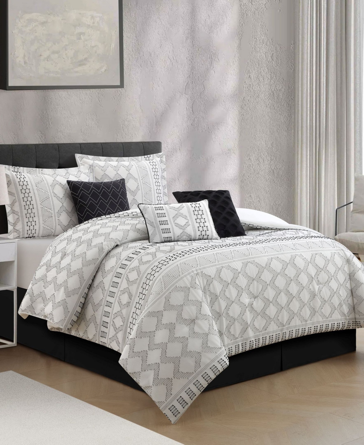 Stratford Park Ariana Geometric 7-pc. Comforter Set, Queen In Multi