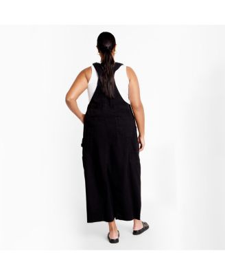 Plus Size Pinafore Maxi Dress
