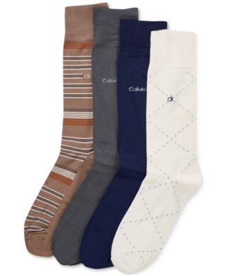 Calvin Klein - Men's 4-Pk. Crew Dress Socks