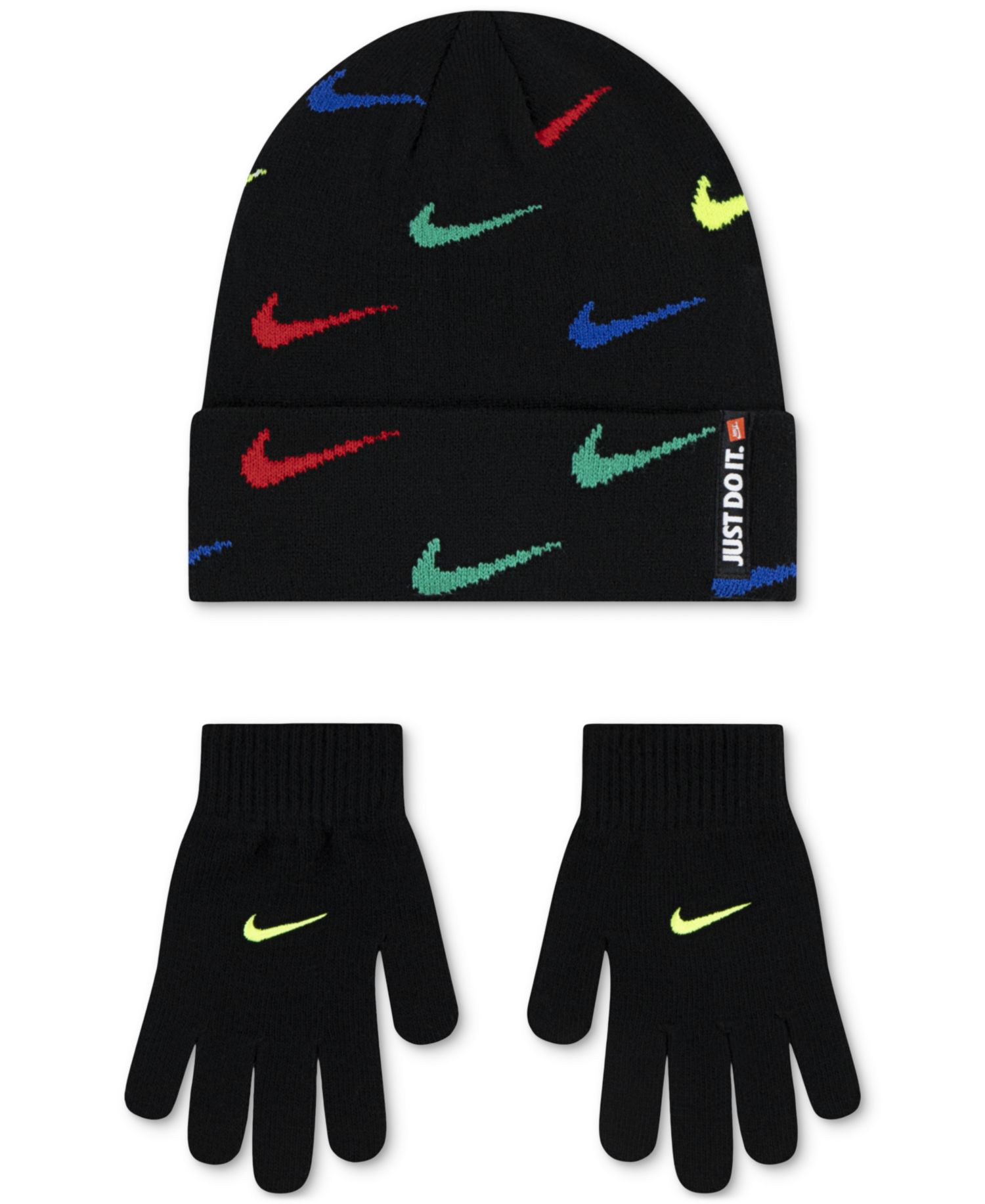 Шапочка и перчатки Swoosh Repeat для мальчиков 8-20 лет, комплект из 2 предметов