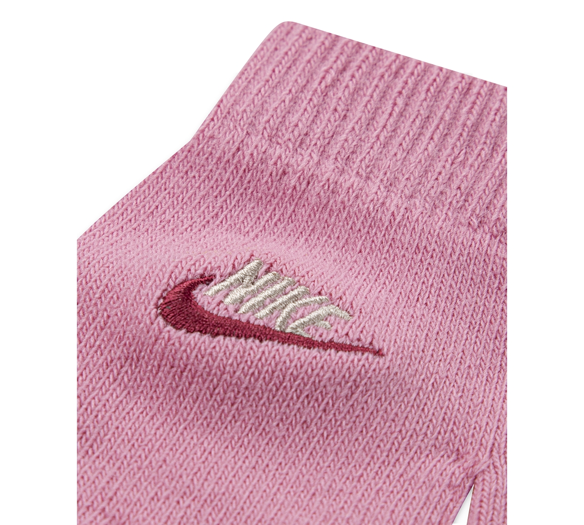 Nike Girls And Boys 8-20 Club Chenille Peak Hat & Gloves Set In Pink