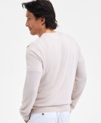 Men's Pattern Merino Sweater, Macy's Exclusive