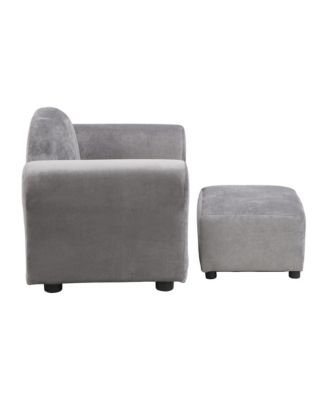 Kids Chair, Kids Upholstered Couch with ottoman