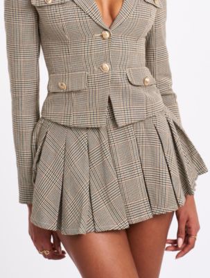 Women Oaklyn Plaid Pleated Mini Skort