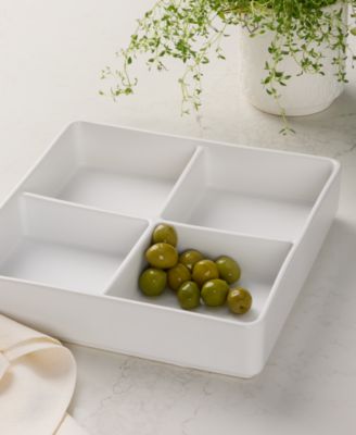 Aaden Matte Divided Square Server, Macy's Exclusive