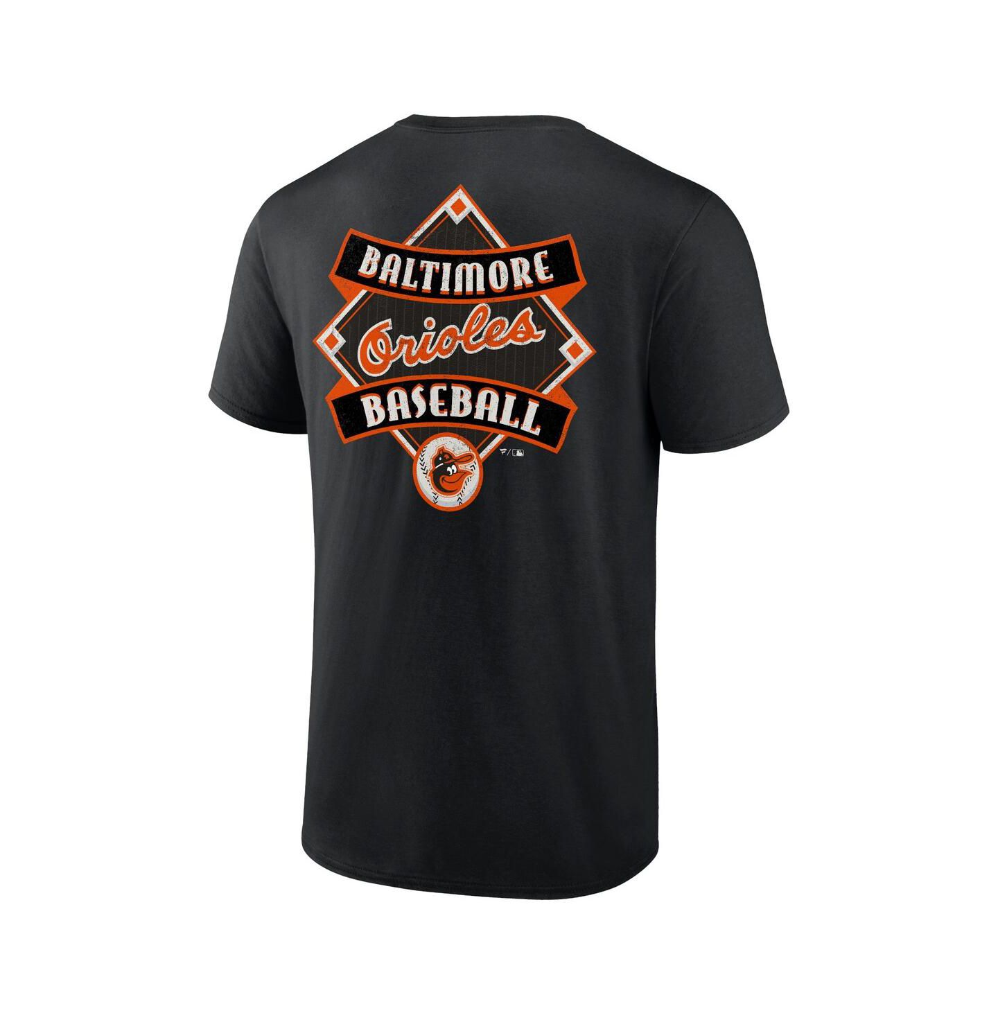 Мужская футболка Fanatics Mto Label Black Baltimore Orioles Field Play — фото 3