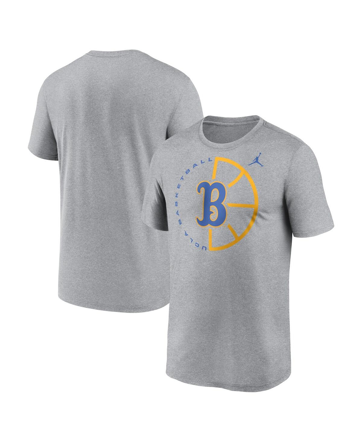 Men's Heather Gray Ucla Bruins Legend Basketball Icon Performance T-Shirt - Heather Gray