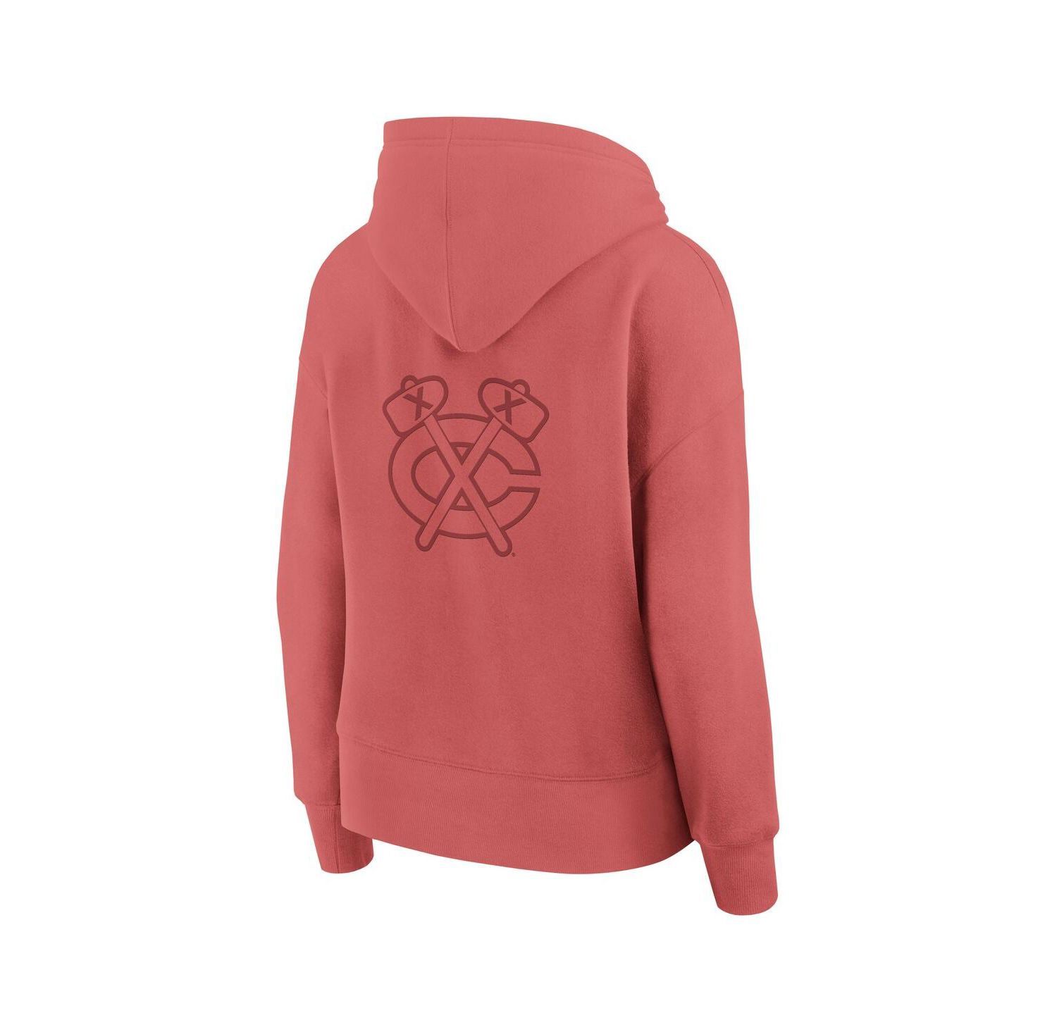 Women's Red Chicago Blackhawks Elements Future Ground Subtle Tonal Pullover Hoodie
