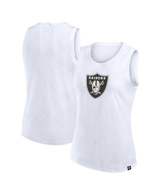 Fanatics - Women's White Las Vegas Raiders Slub Tank Top