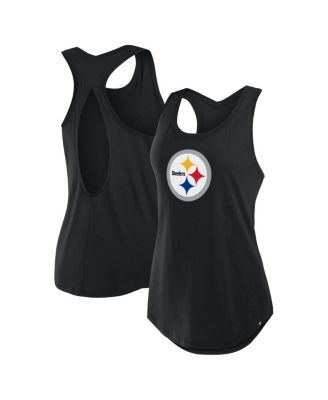 Fanatics - Women's Black Pittsburgh Steelers Iron Fan Tank Top