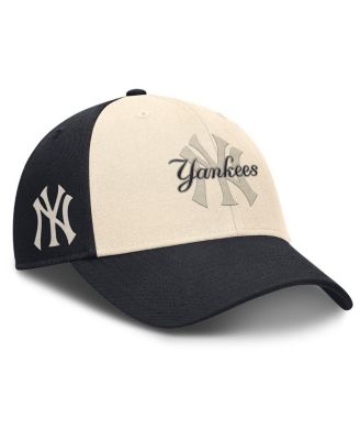 Nike - Men's Navy/Natural New York Yankees Statement Club Performance Adjustable Hat