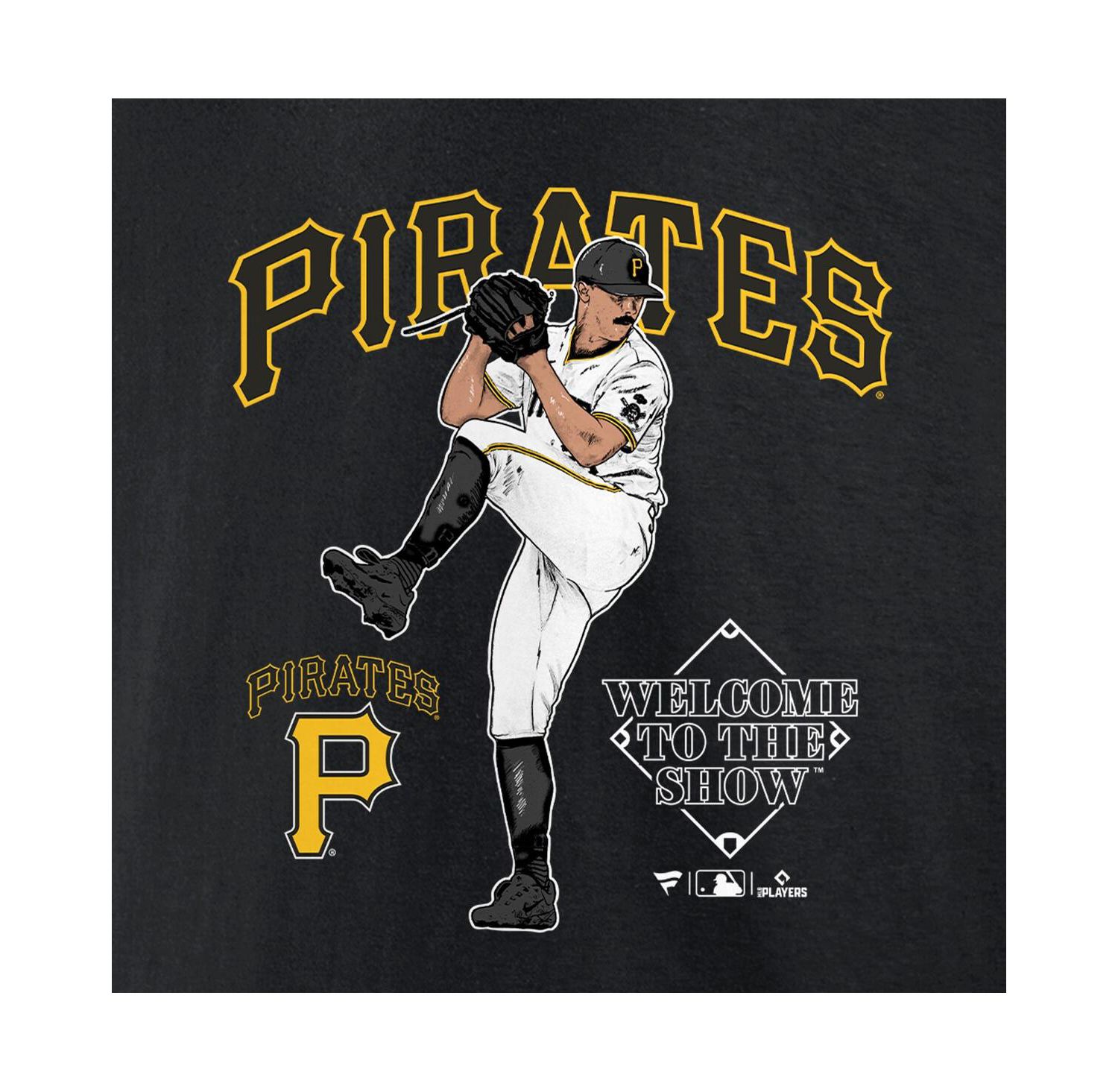 Men's Paul Skenes Black Pittsburgh Pirates Welcome To The Show T-Shirt