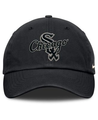 Men's Black Chicago White Sox Statement Club Adjustable Hat
