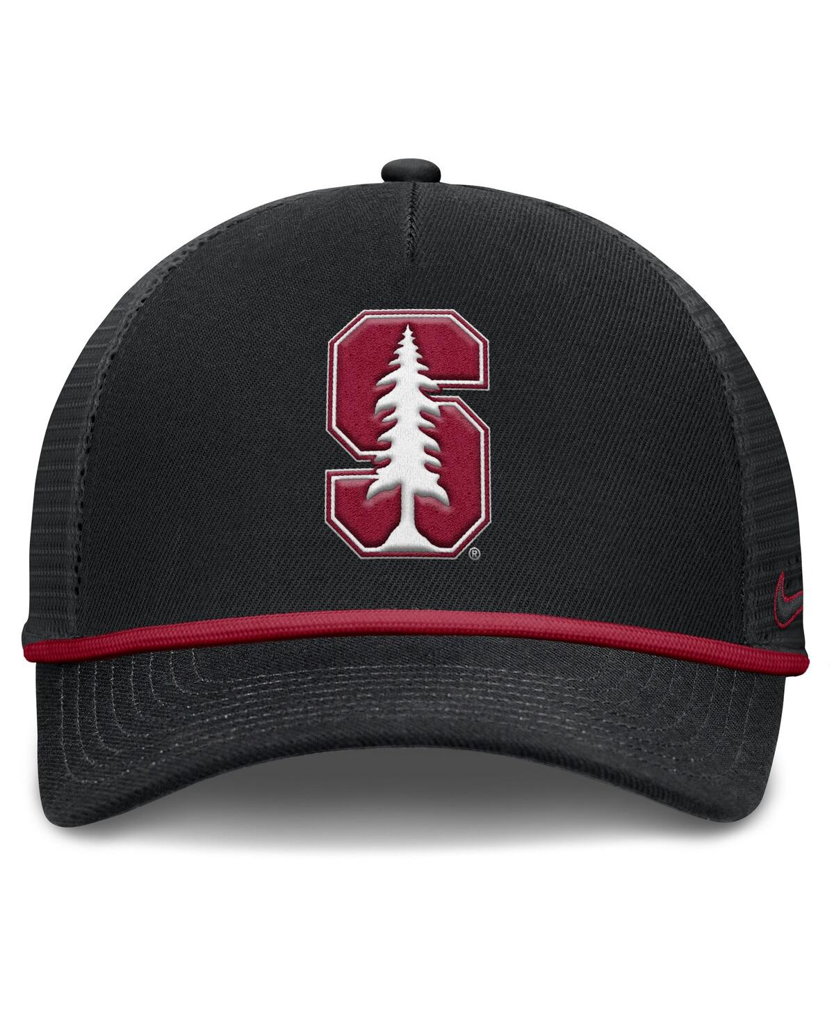 Nike Stanford Primetime Rise  Men's College Trucker Adjustable Hat In Black
