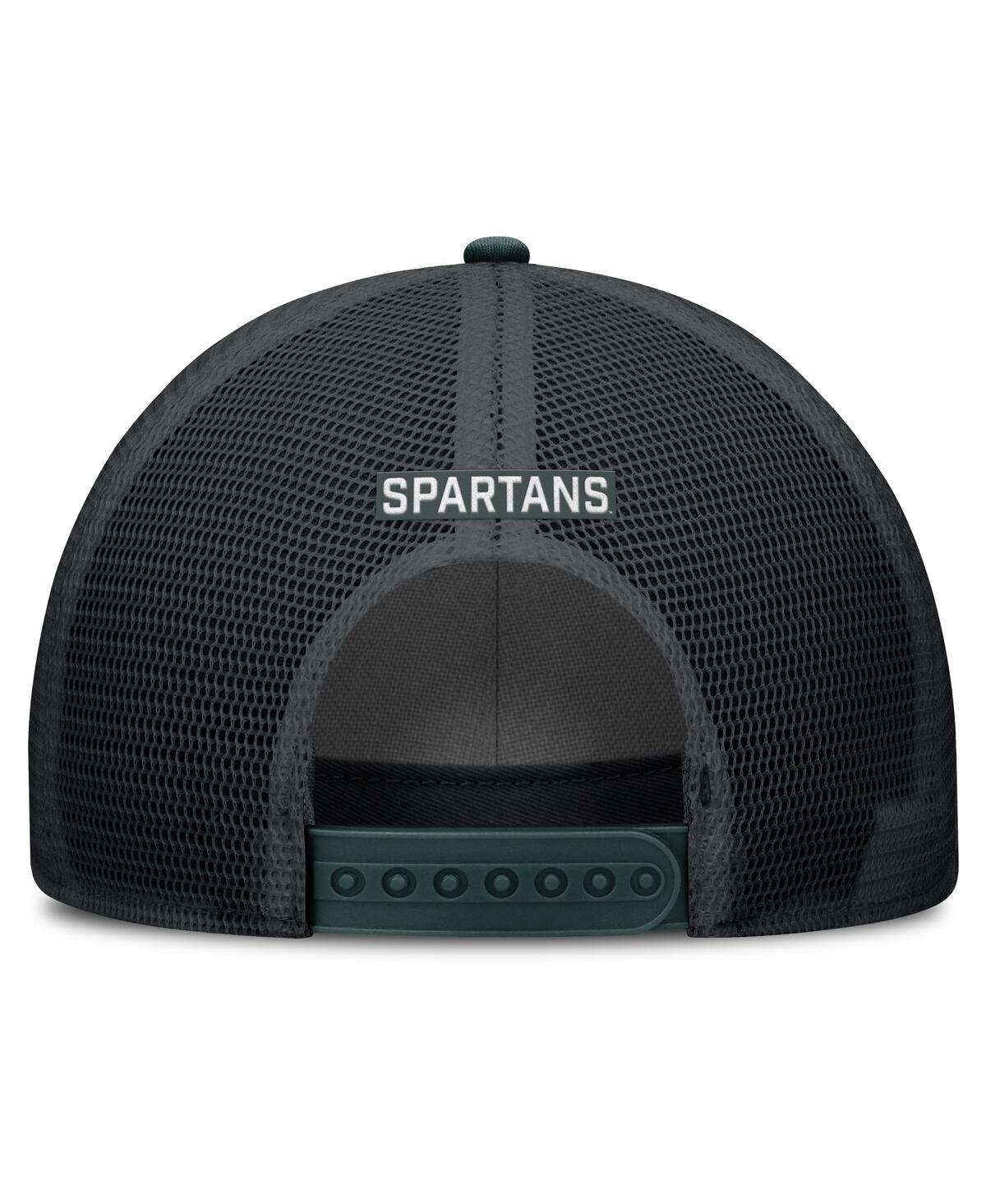 Nike Michigan State Primetime Rise  Men's College Trucker Adjustable Hat In Green