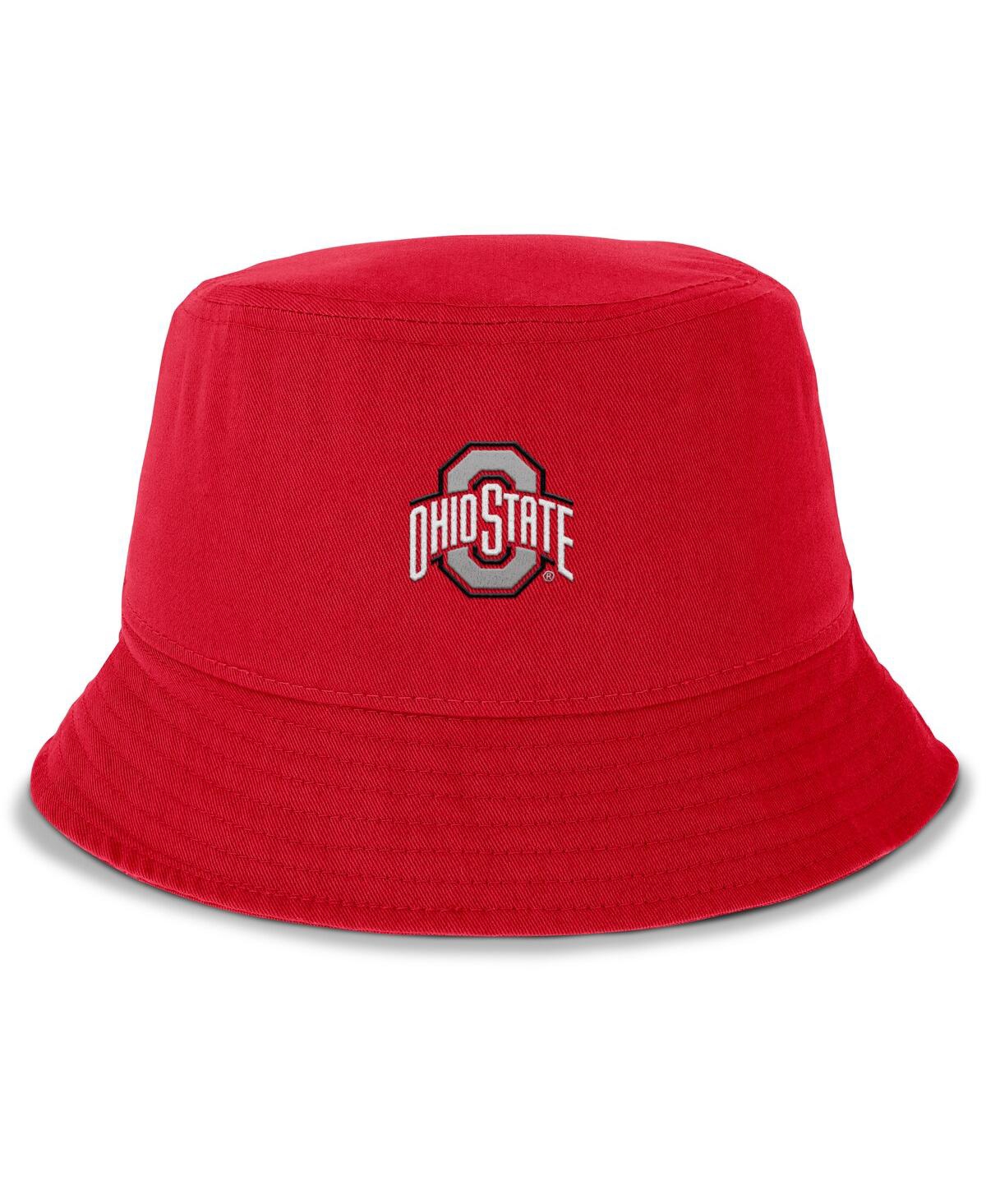 Nike Men's Scarlet Ohio State Buckeyes Apex Primetime Bucket Hat In Red