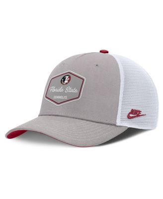 Nike - Men's Gray Florida State Seminoles Rise Legacy Adjustable Trucker Hat
