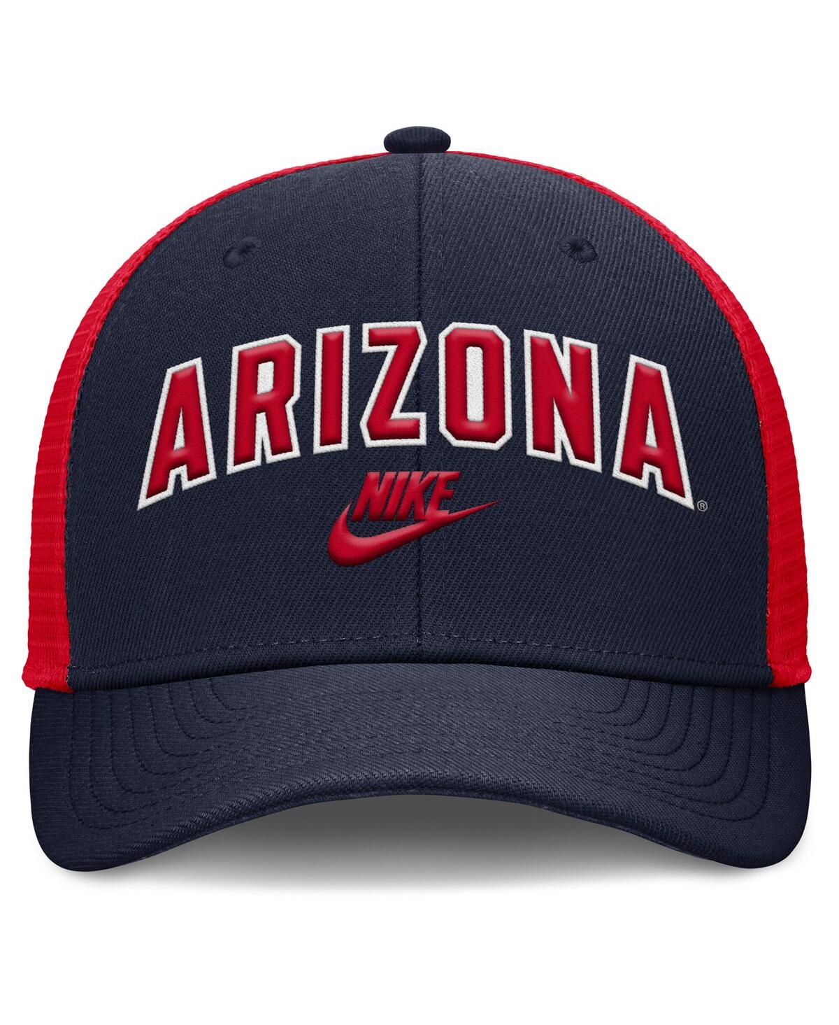 Nike Men's Navy/red Arizona Wildcats Legacy Arch Rise Performance Trucker Adjustable Hat In Multi