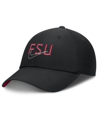 Nike - Men's Black Florida State Seminoles Club Prep Performance Adjustable Hat