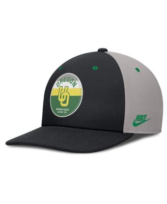 Nike - Men's Black/Gray Oregon Ducks Prep Pro Performance Snapback Hat
