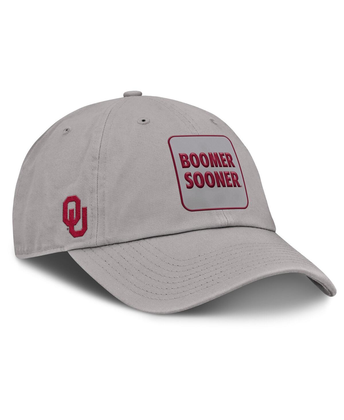 Jordan Men's Gray Oklahoma Sooners Local Club Adjustable Hat In Gray